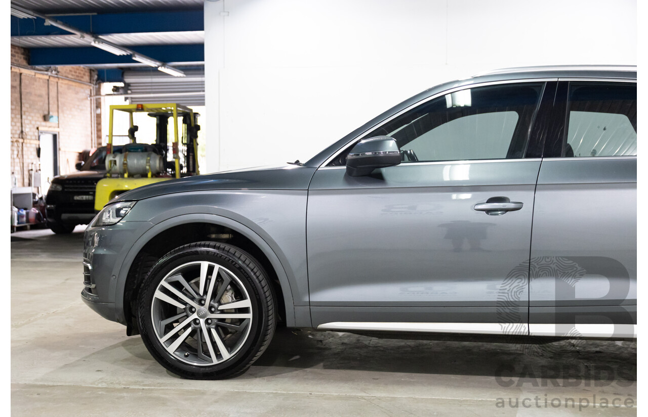 10/2019 Audi Q5 40 TDI Quattro Sport (AWD) FY MY19 4d Wagon Monsoon Grey Metallic Turbo Diesel 2.0L