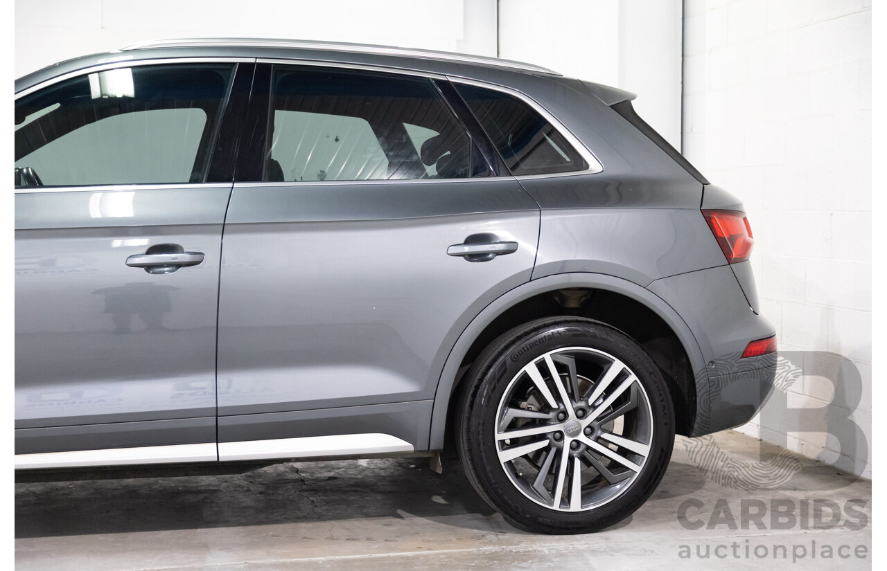 10/2019 Audi Q5 40 TDI Quattro Sport (AWD) FY MY19 4d Wagon Monsoon Grey Metallic Turbo Diesel 2.0L