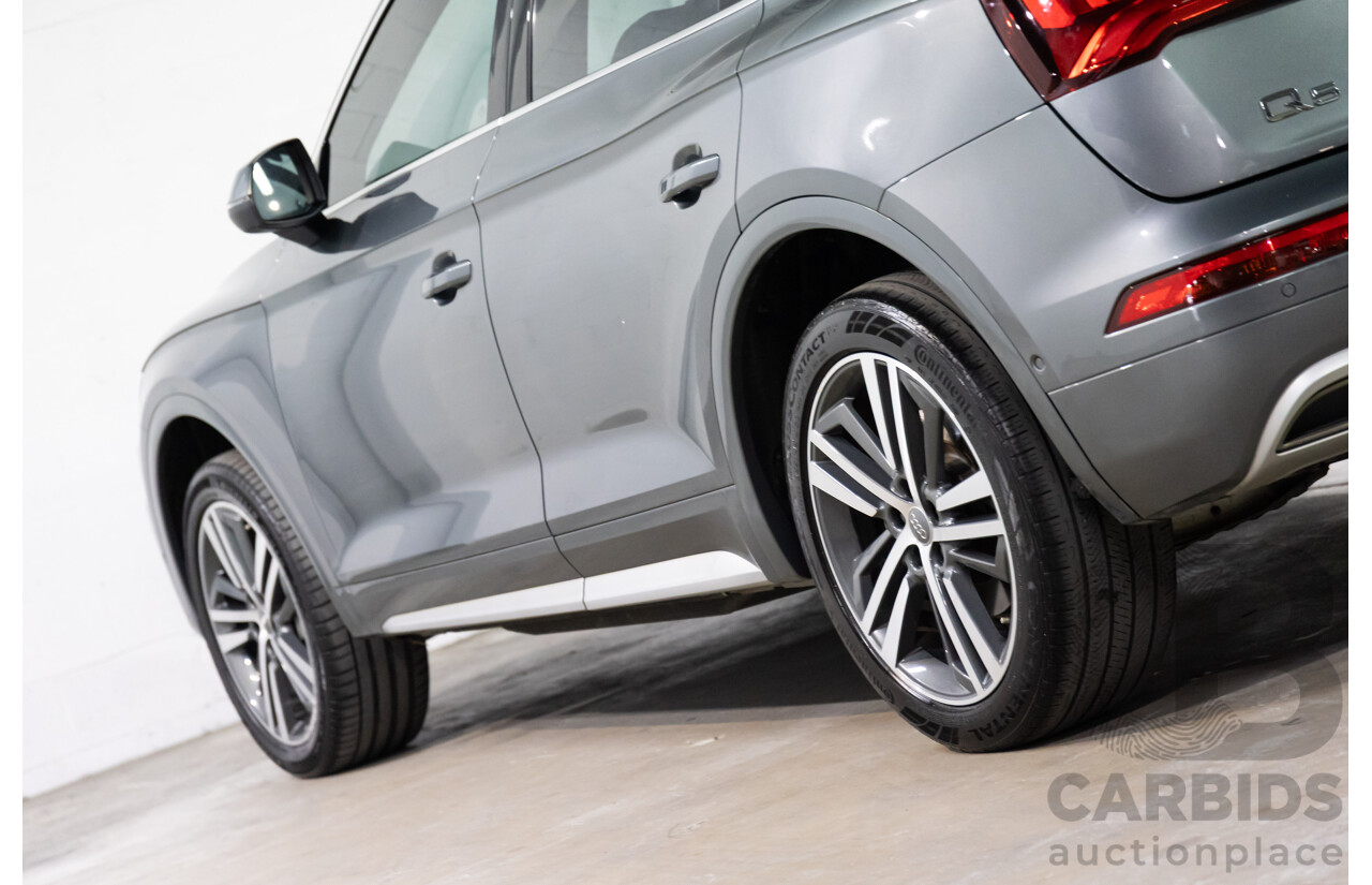 10/2019 Audi Q5 40 TDI Quattro Sport (AWD) FY MY19 4d Wagon Monsoon Grey Metallic Turbo Diesel 2.0L