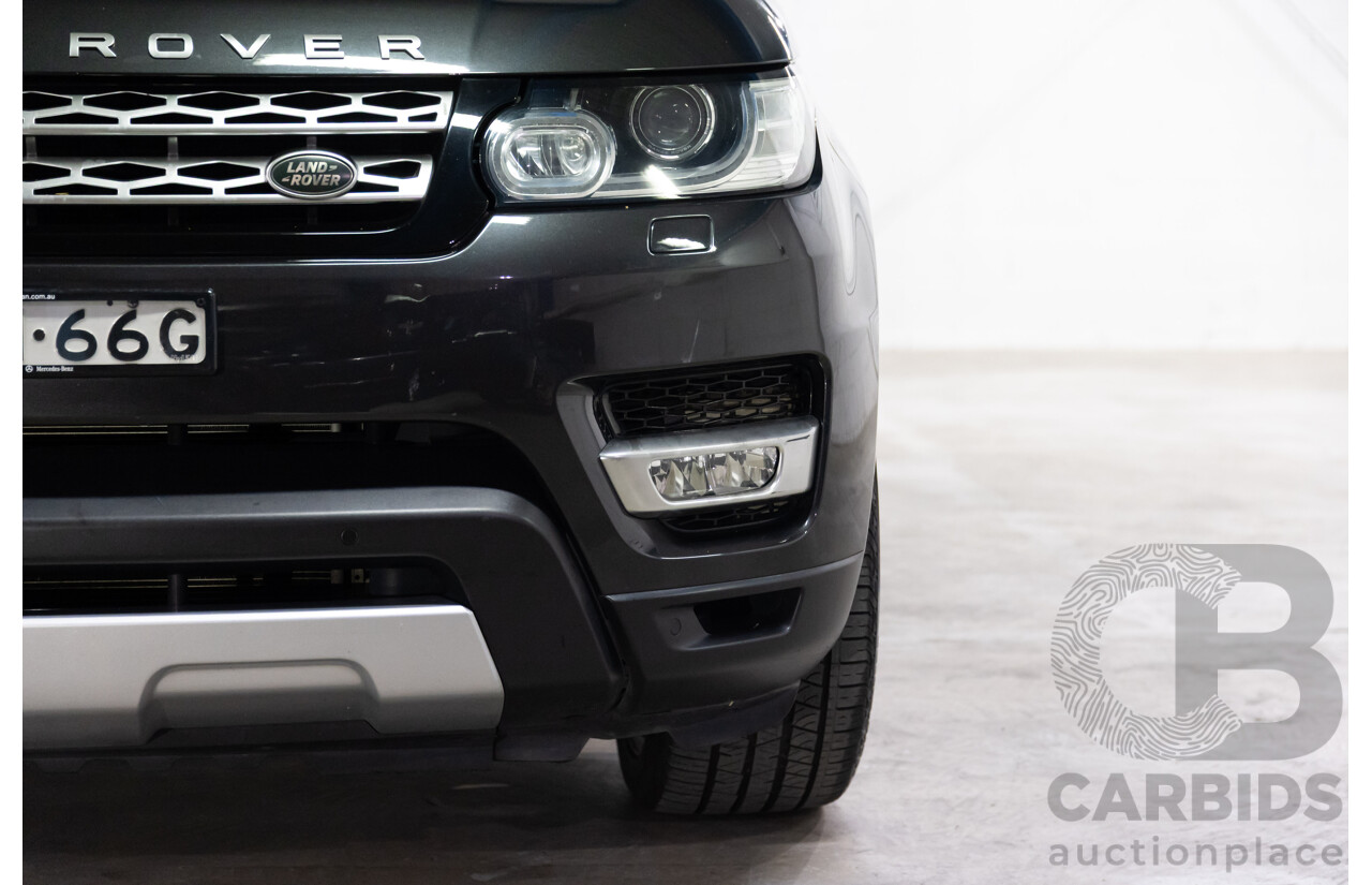 05/2015 Land Rover Range Rover Sport 3.0 SDV6 HSE (AWD) LW MY16 4d Wagon Causeway Grey Metallic Turbo Diesel V6 3.0L