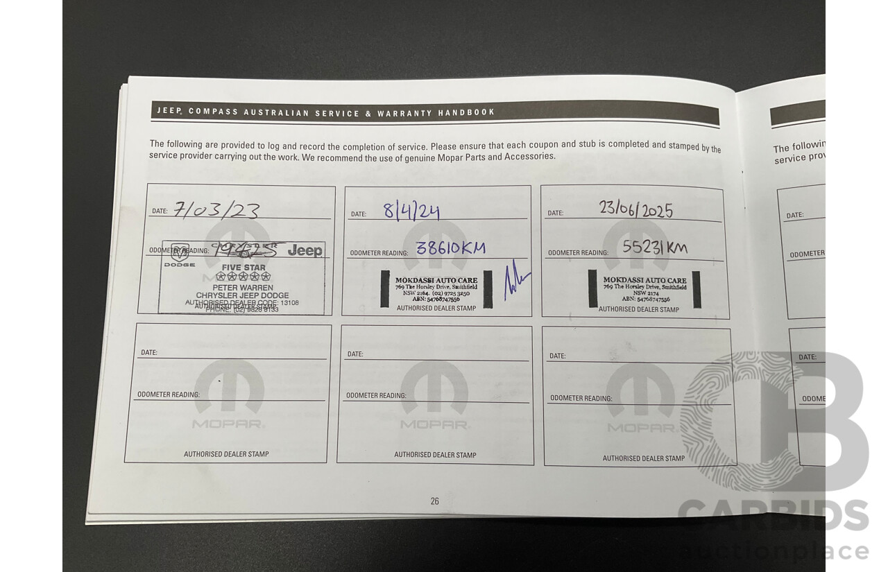 03/2021 Jeep Compass Trailhawk (4x4) M6 MY20 5d Wagon Brilliant Black Pearl Turbo 2.0L