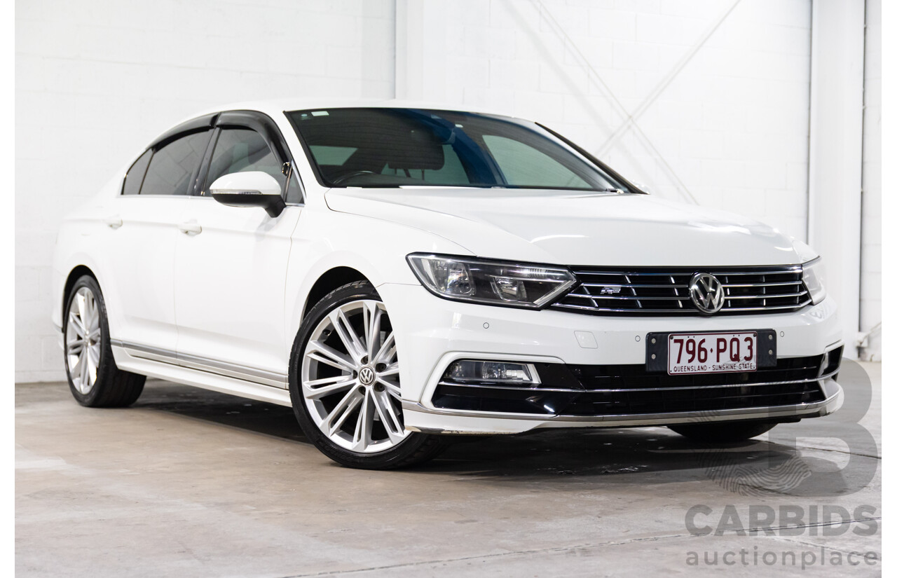06/2016 Volkswagen Passat 140 TDI Highline (FWD) 3C MY16 4d Sedan Pure White Turbo Diesel 2.0L