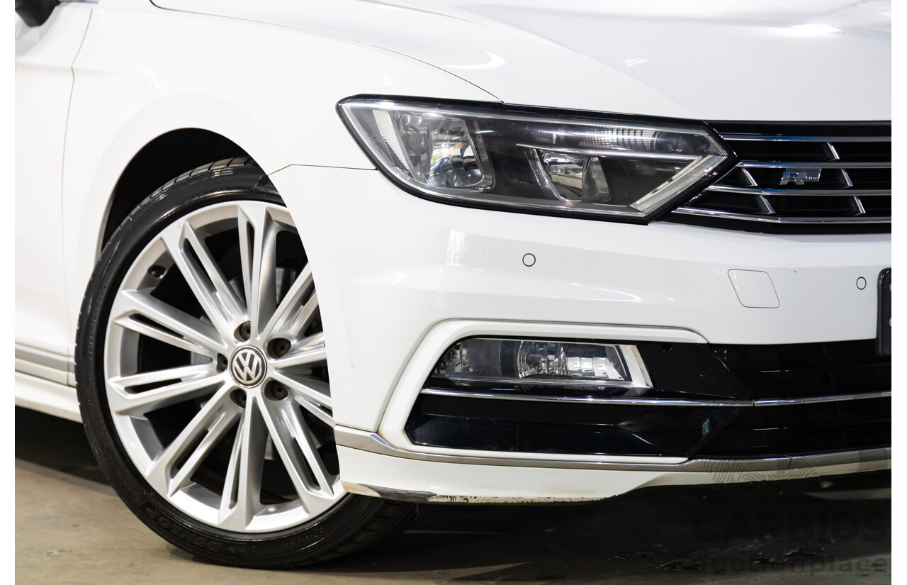 06/2016 Volkswagen Passat 140 TDI Highline (FWD) 3C MY16 4d Sedan Pure White Turbo Diesel 2.0L