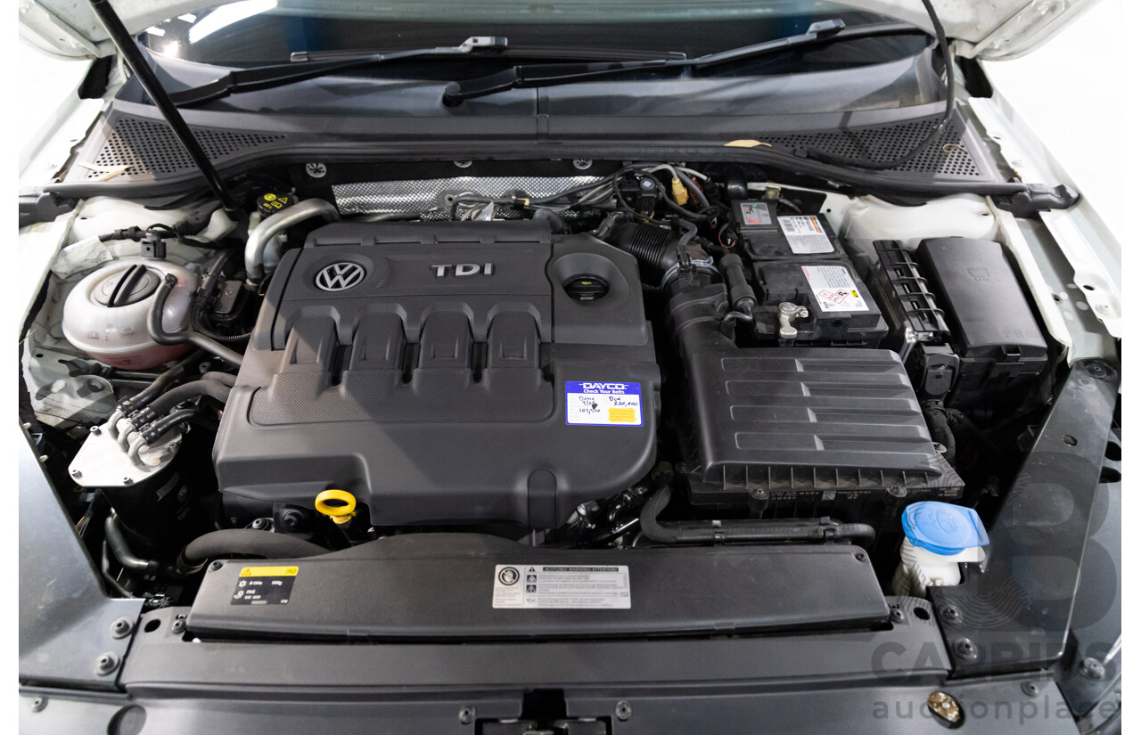 06/2016 Volkswagen Passat 140 TDI Highline (FWD) 3C MY16 4d Sedan Pure White Turbo Diesel 2.0L