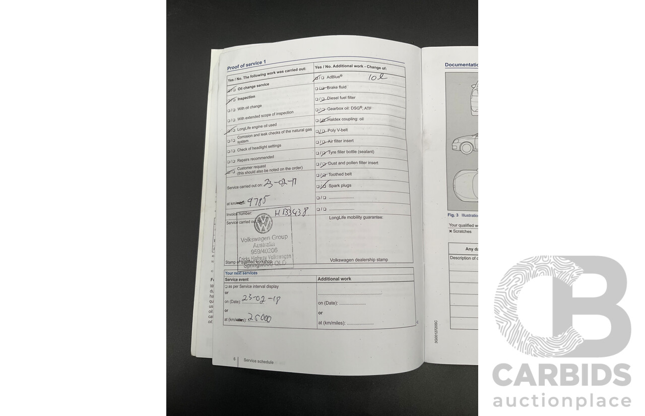 06/2016 Volkswagen Passat 140 TDI Highline (FWD) 3C MY16 4d Sedan Pure White Turbo Diesel 2.0L