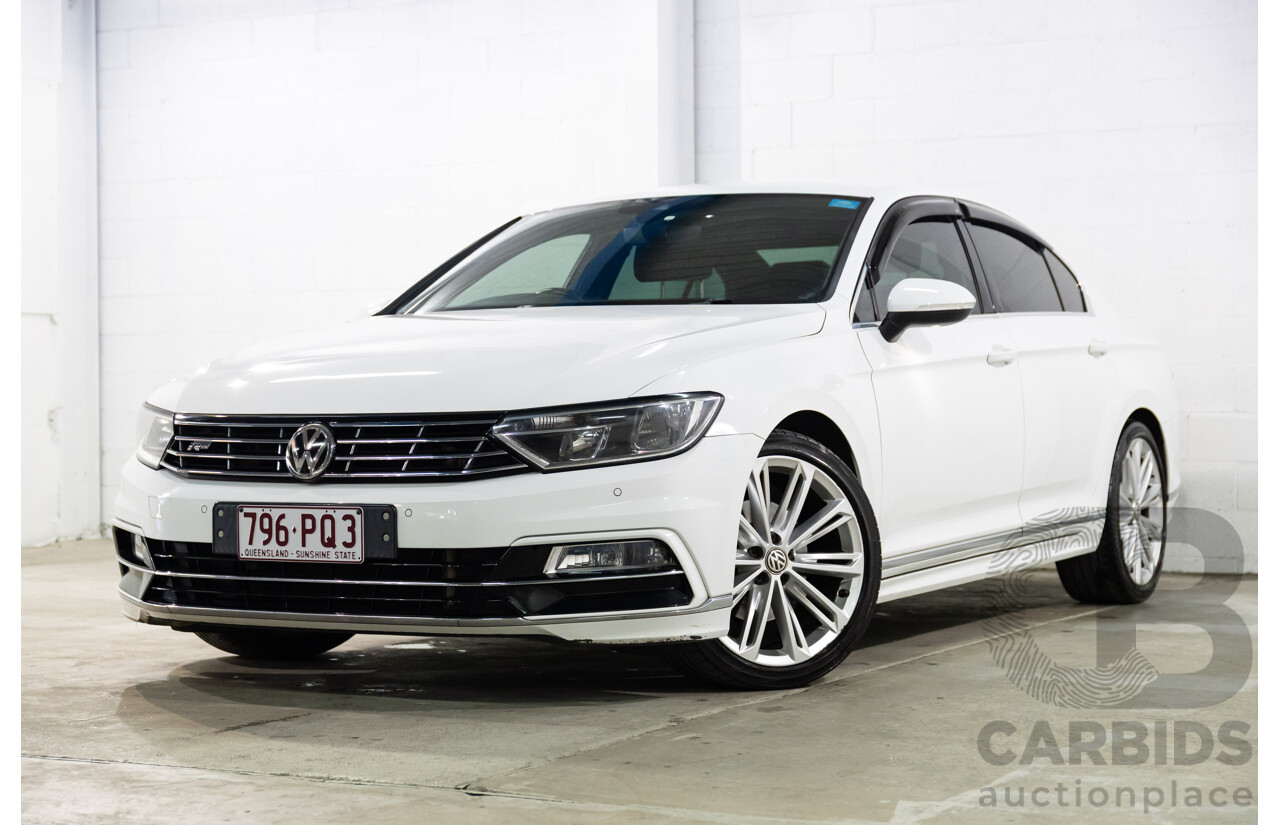 06/2016 Volkswagen Passat 140 TDI Highline (FWD) 3C MY16 4d Sedan Pure White Turbo Diesel 2.0L