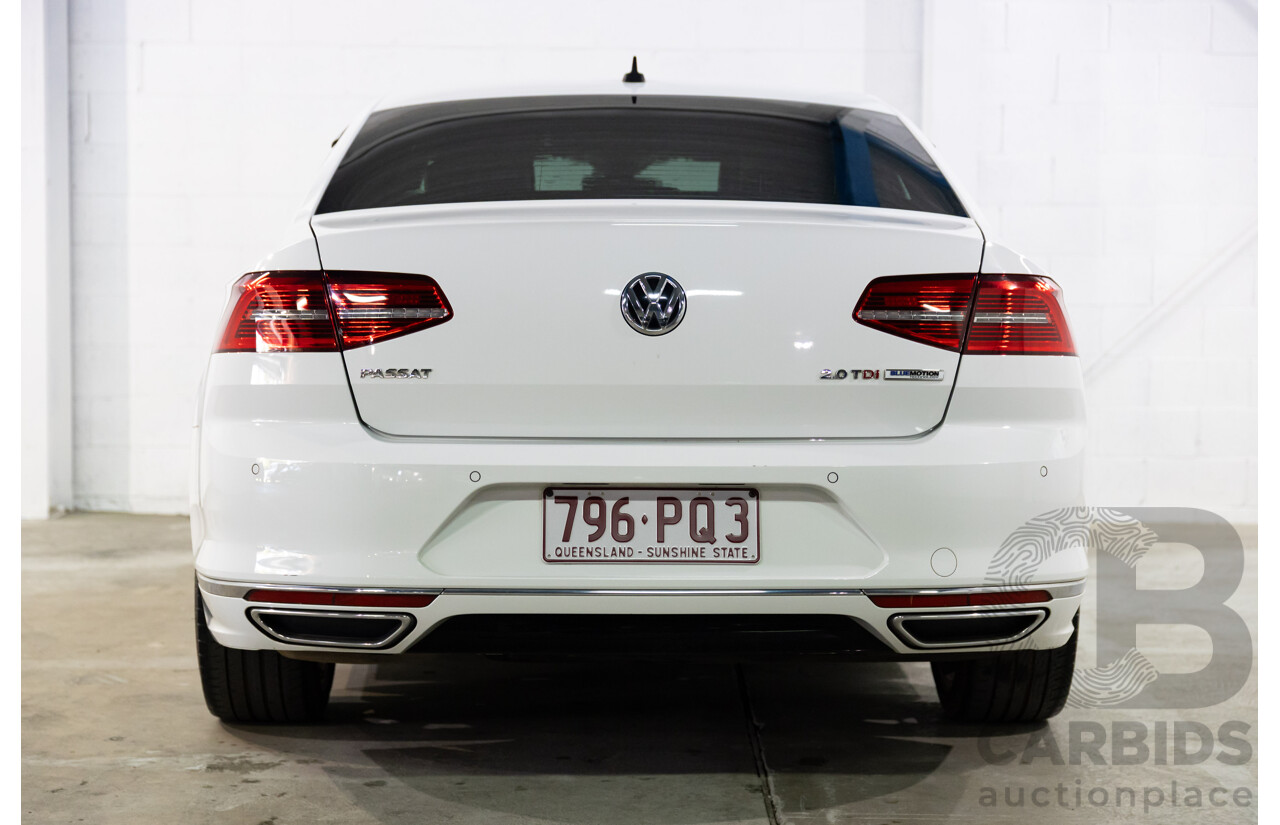 06/2016 Volkswagen Passat 140 TDI Highline (FWD) 3C MY16 4d Sedan Pure White Turbo Diesel 2.0L