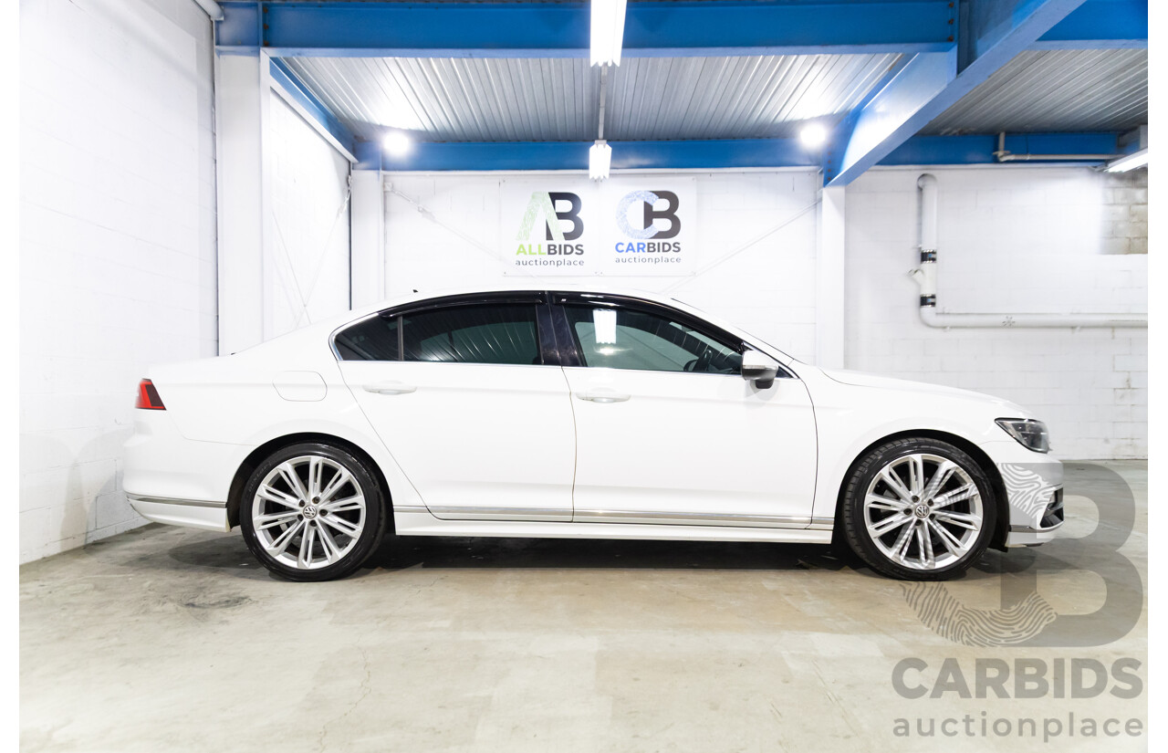 06/2016 Volkswagen Passat 140 TDI Highline (FWD) 3C MY16 4d Sedan Pure White Turbo Diesel 2.0L