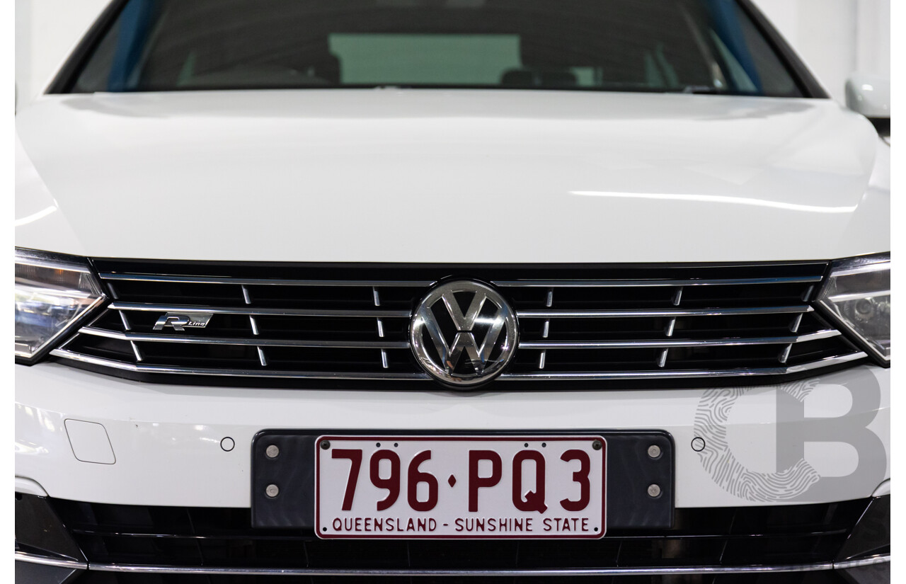 06/2016 Volkswagen Passat 140 TDI Highline (FWD) 3C MY16 4d Sedan Pure White Turbo Diesel 2.0L