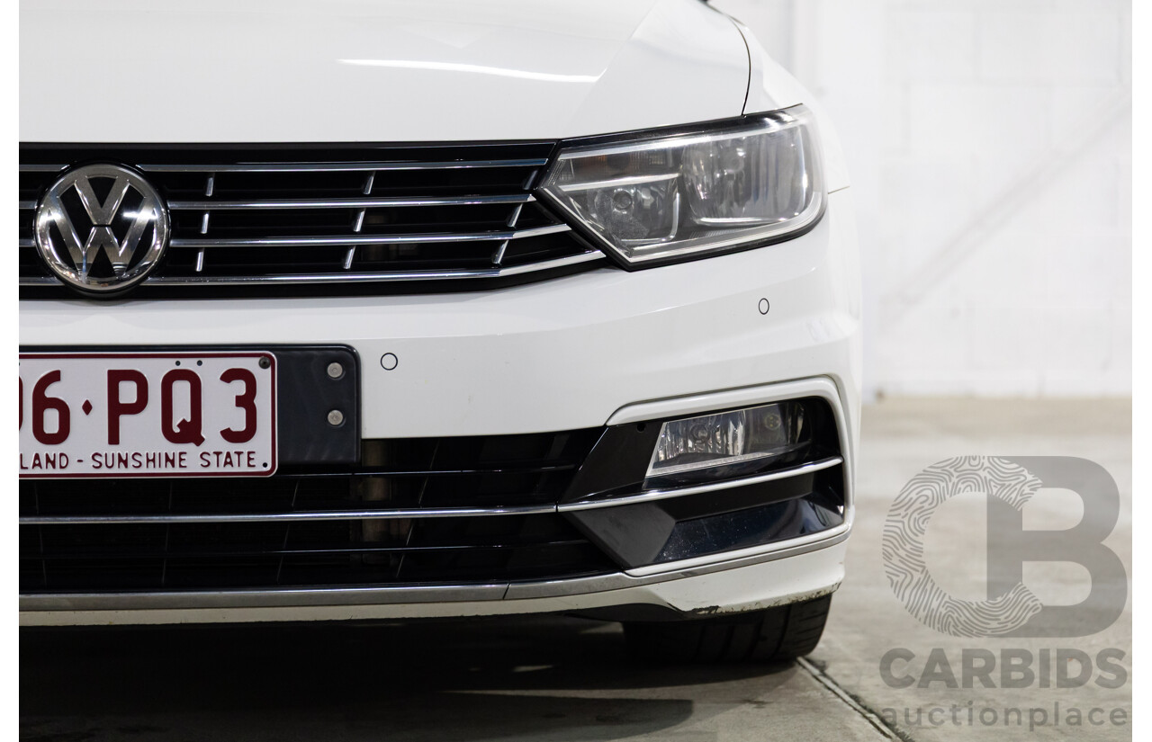 06/2016 Volkswagen Passat 140 TDI Highline (FWD) 3C MY16 4d Sedan Pure White Turbo Diesel 2.0L