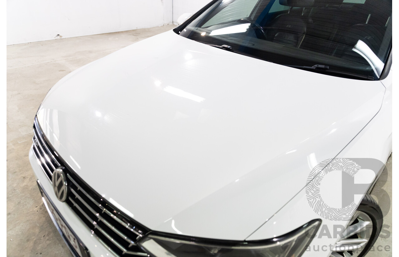 06/2016 Volkswagen Passat 140 TDI Highline (FWD) 3C MY16 4d Sedan Pure White Turbo Diesel 2.0L