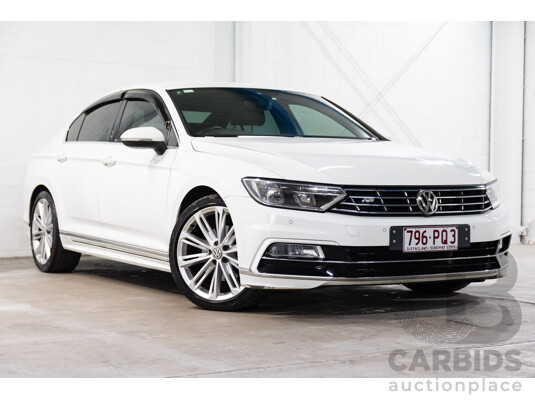 06/2016 Volkswagen Passat 140 TDI Highline (FWD) 3C MY16 4d Sedan Pure White Turbo Diesel 2.0L