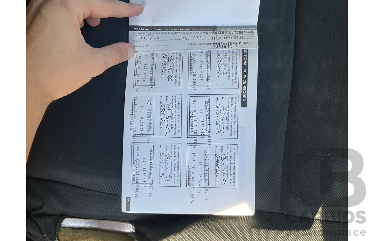 09/2016 Isuzu D-Max SX HI-RIDE (4x2) RWD TF MY15.5 C/Chas White Turbo Diesel 3.0L