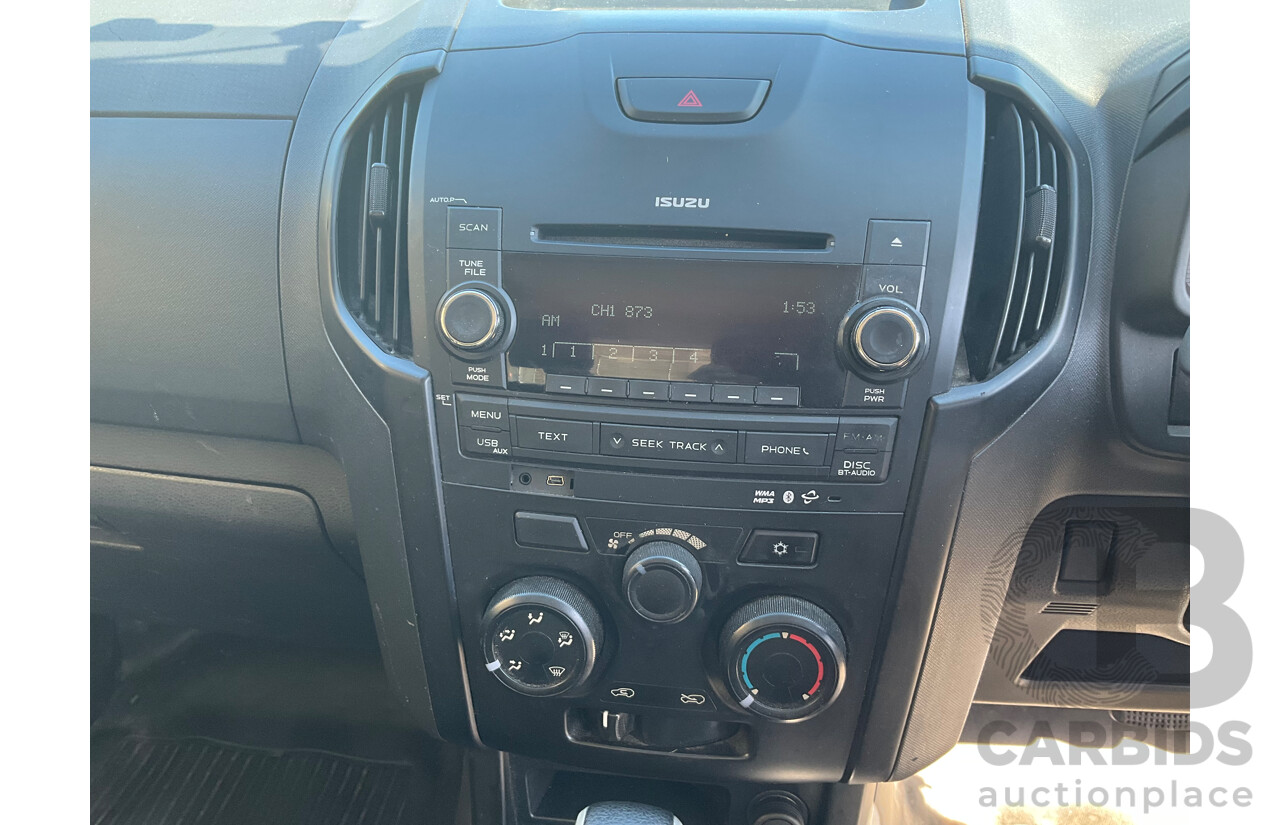 09/2016 Isuzu D-Max SX HI-RIDE (4x2) RWD TF MY15.5 C/Chas White Turbo Diesel 3.0L