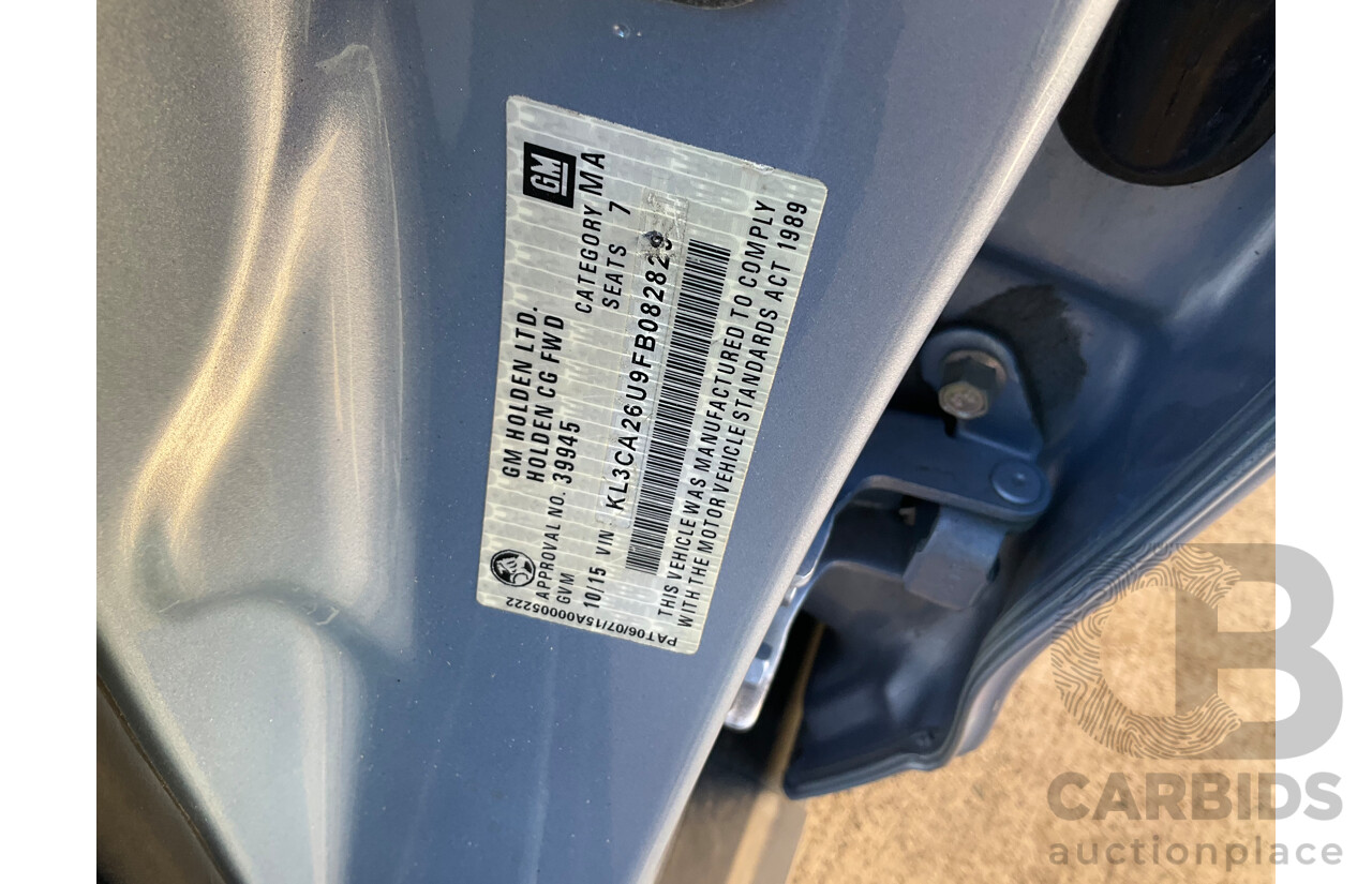 10/2015 Holden Captiva 7 LS (FWD) CG MY15 4d Wagon Blue 2.4L