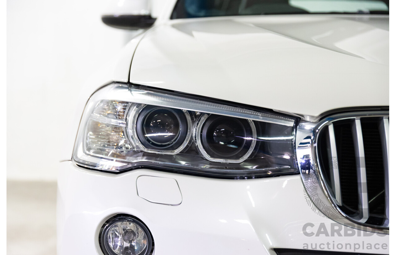 9/2014 BMW X3 xDrive30d F25 MY14 4d Wagon Mineral White Metallic Turbo Diesel 3.0L