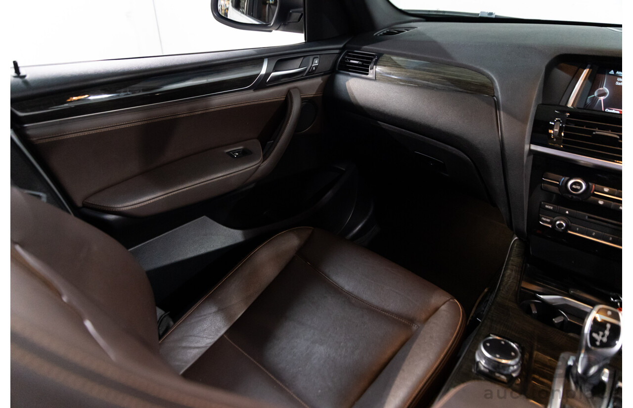 9/2014 BMW X3 xDrive30d F25 MY14 4d Wagon Mineral White Metallic Turbo Diesel 3.0L