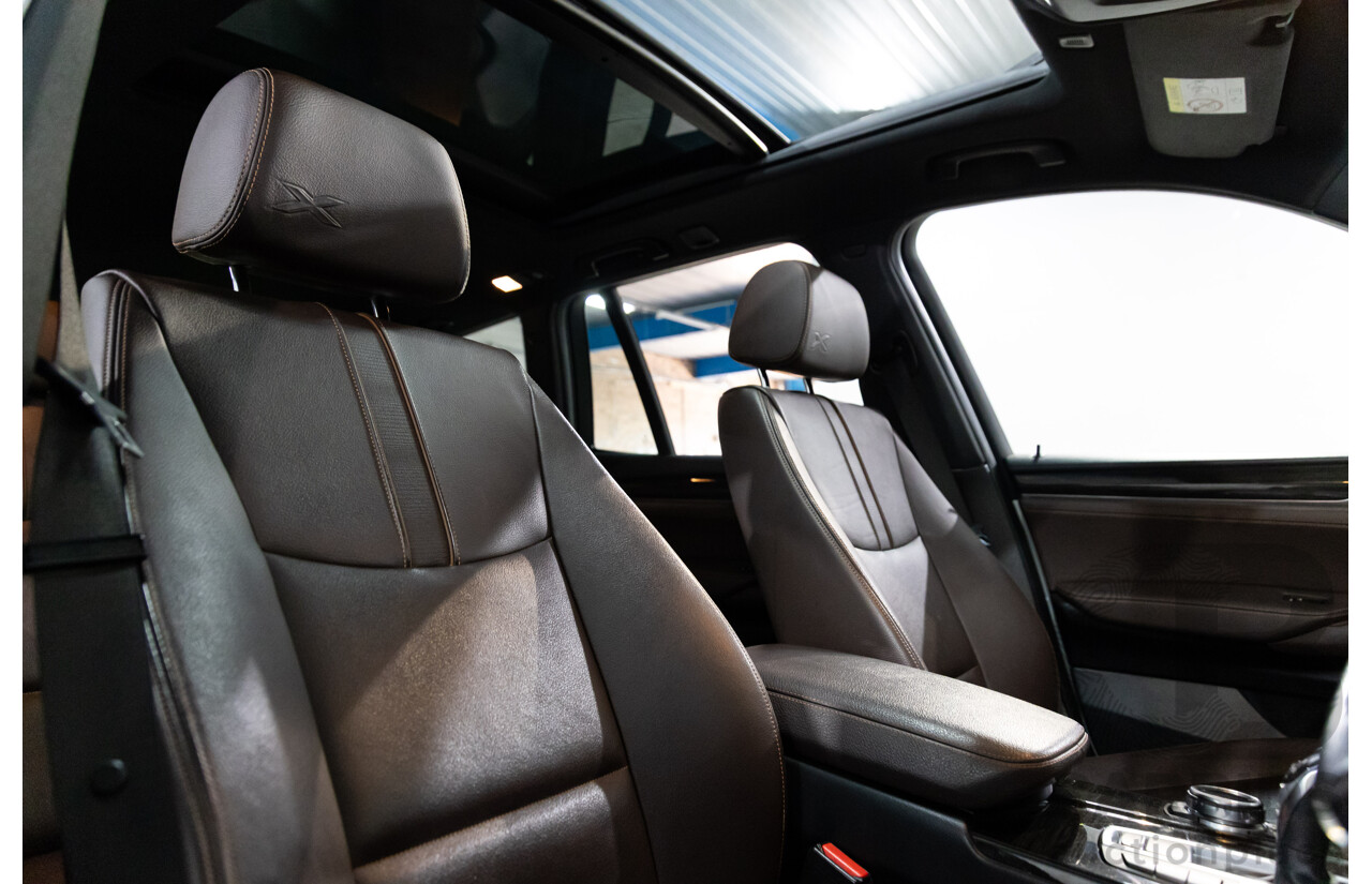 9/2014 BMW X3 xDrive30d F25 MY14 4d Wagon Mineral White Metallic Turbo Diesel 3.0L