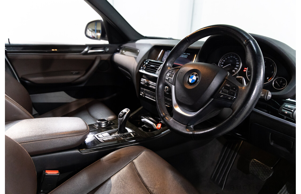 9/2014 BMW X3 xDrive30d F25 MY14 4d Wagon Mineral White Metallic Turbo Diesel 3.0L