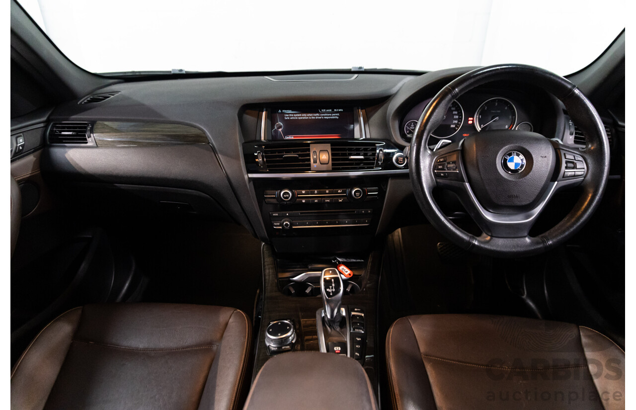 9/2014 BMW X3 xDrive30d F25 MY14 4d Wagon Mineral White Metallic Turbo Diesel 3.0L