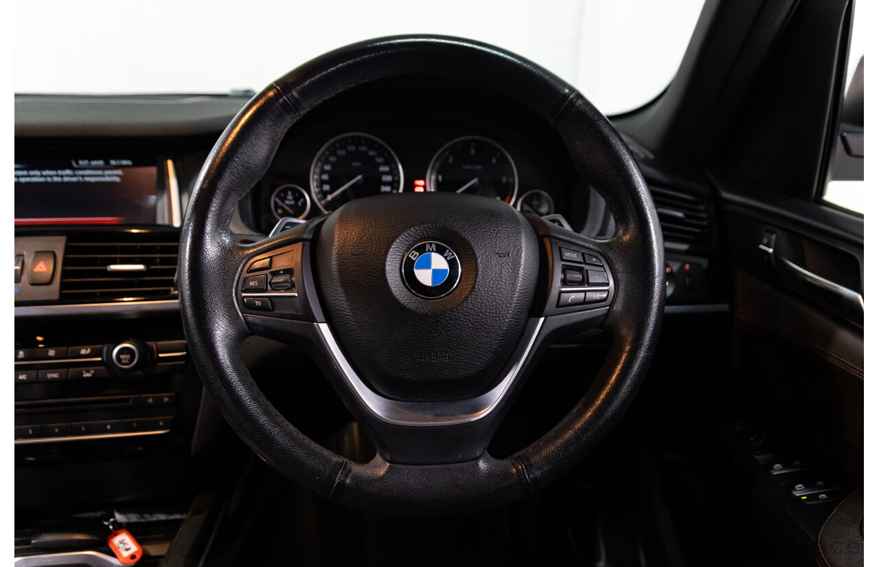 9/2014 BMW X3 xDrive30d F25 MY14 4d Wagon Mineral White Metallic Turbo Diesel 3.0L