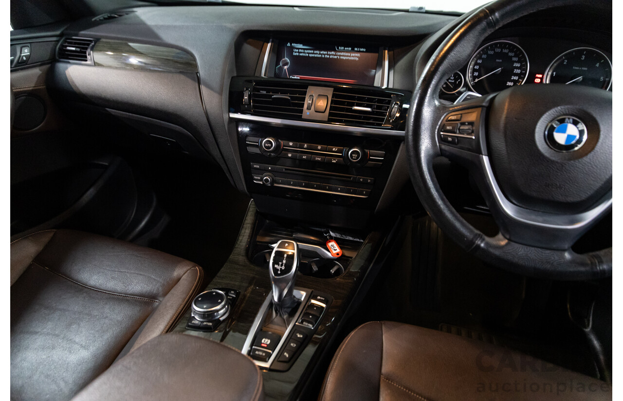 9/2014 BMW X3 xDrive30d F25 MY14 4d Wagon Mineral White Metallic Turbo Diesel 3.0L