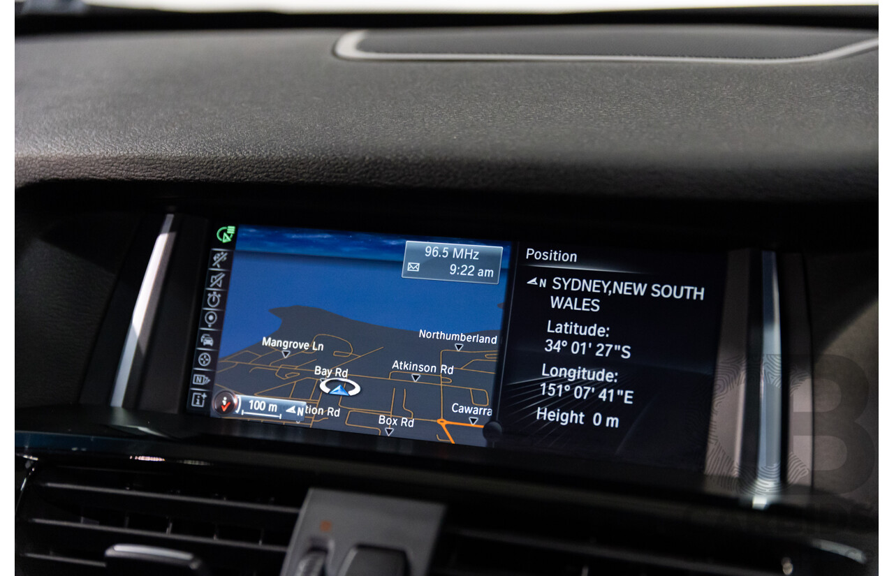 9/2014 BMW X3 xDrive30d F25 MY14 4d Wagon Mineral White Metallic Turbo Diesel 3.0L