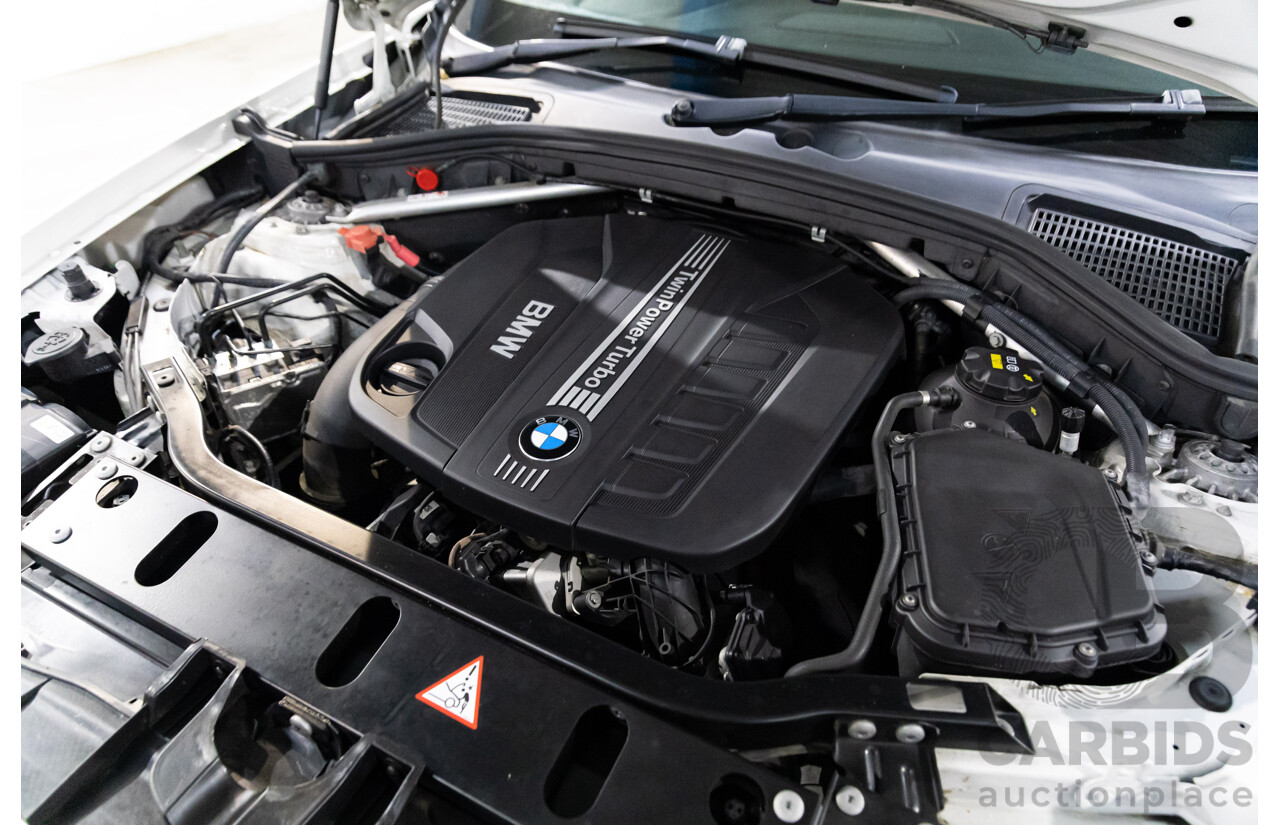 9/2014 BMW X3 xDrive30d F25 MY14 4d Wagon Mineral White Metallic Turbo Diesel 3.0L