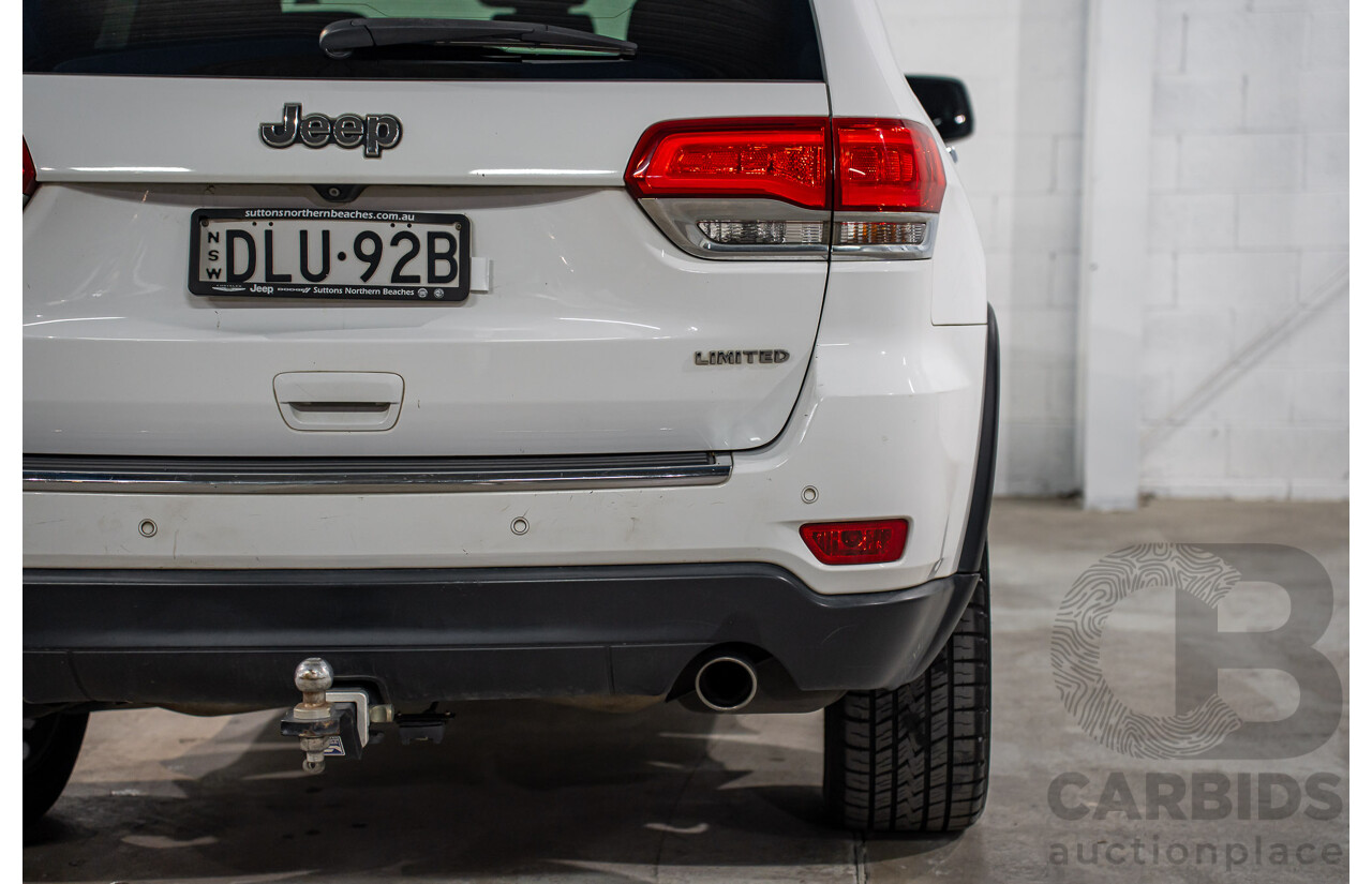 11/2016 Jeep Grand Cherokee Limited (4x4) WK MY15 4d Wagon Bright White V6 3.6L