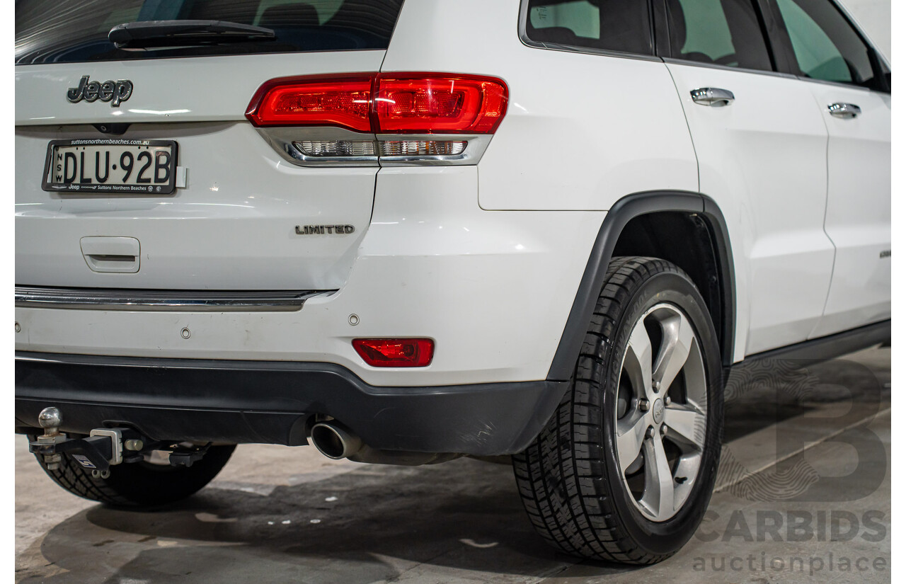 11/2016 Jeep Grand Cherokee Limited (4x4) WK MY15 4d Wagon Bright White V6 3.6L