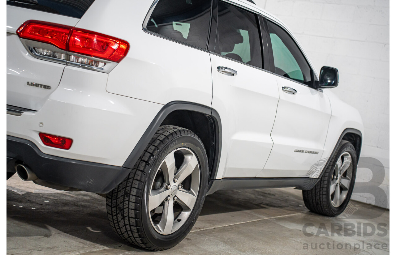 11/2016 Jeep Grand Cherokee Limited (4x4) WK MY15 4d Wagon Bright White V6 3.6L
