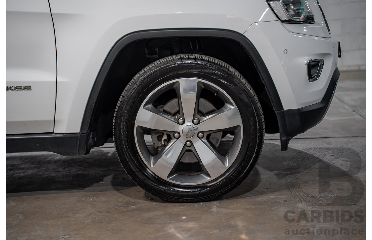 11/2016 Jeep Grand Cherokee Limited (4x4) WK MY15 4d Wagon Bright White V6 3.6L