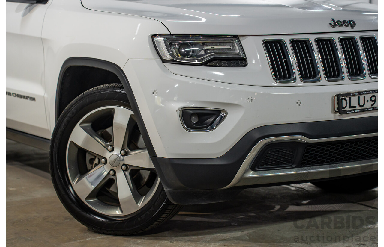 11/2016 Jeep Grand Cherokee Limited (4x4) WK MY15 4d Wagon Bright White V6 3.6L