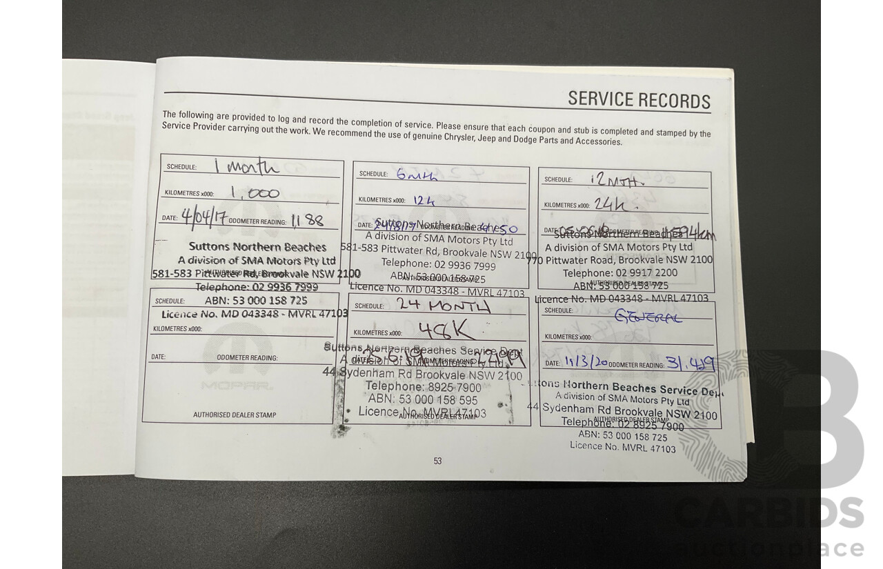 11/2016 Jeep Grand Cherokee Limited (4x4) WK MY15 4d Wagon Bright White V6 3.6L