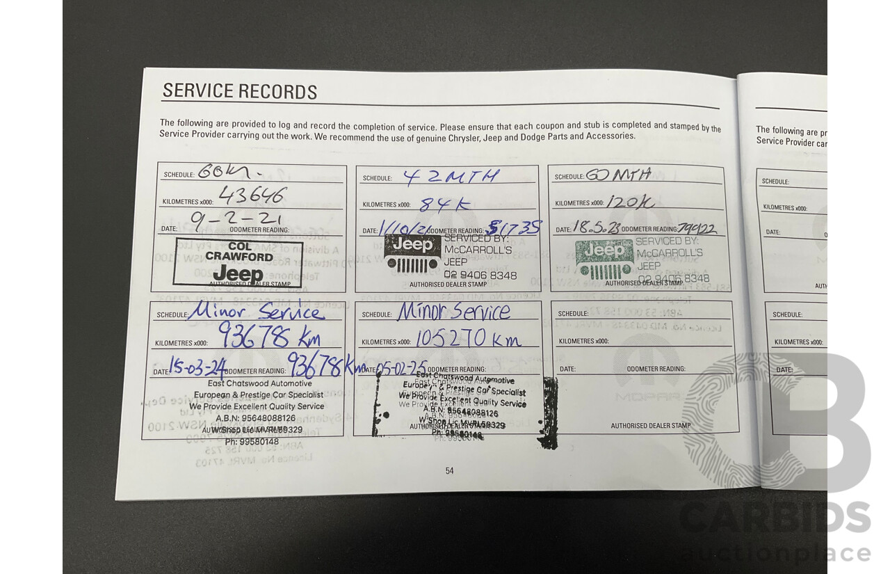 11/2016 Jeep Grand Cherokee Limited (4x4) WK MY15 4d Wagon Bright White V6 3.6L