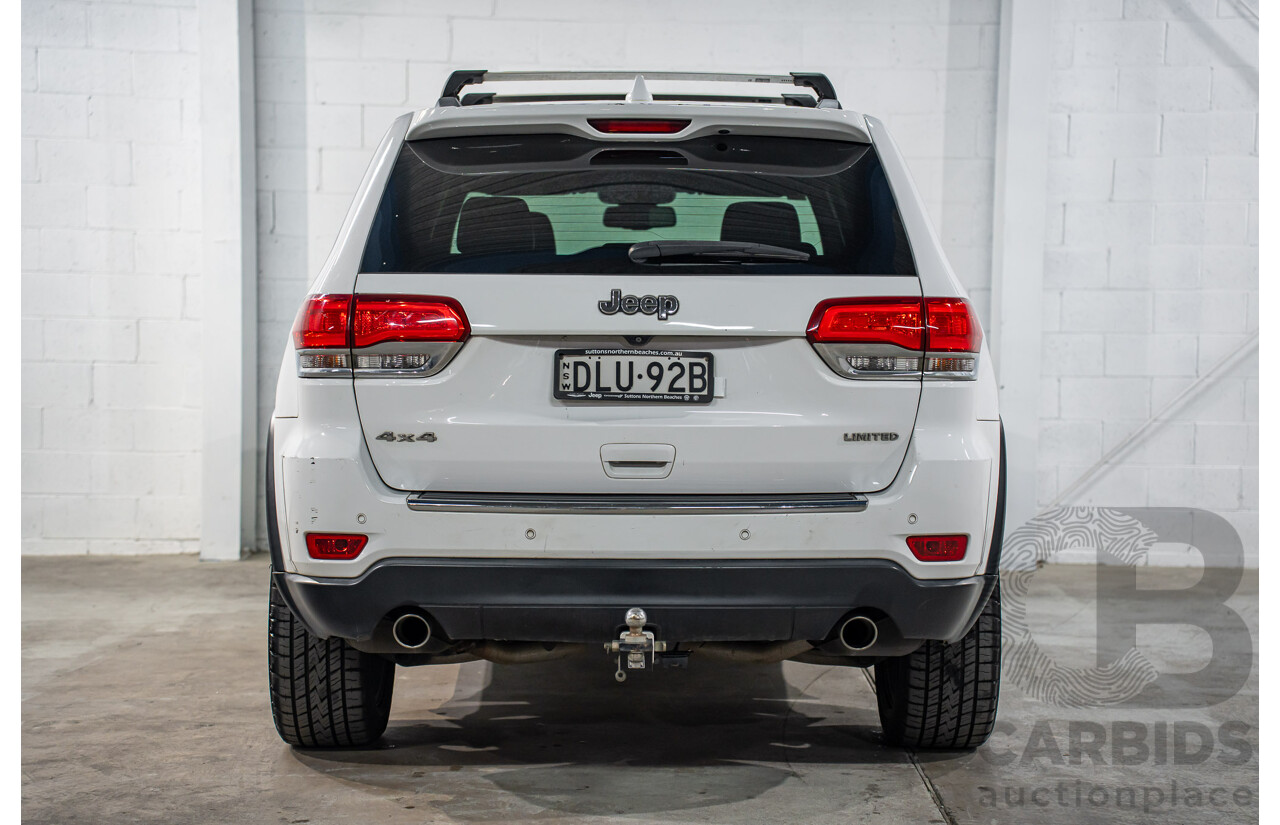 11/2016 Jeep Grand Cherokee Limited (4x4) WK MY15 4d Wagon Bright White V6 3.6L