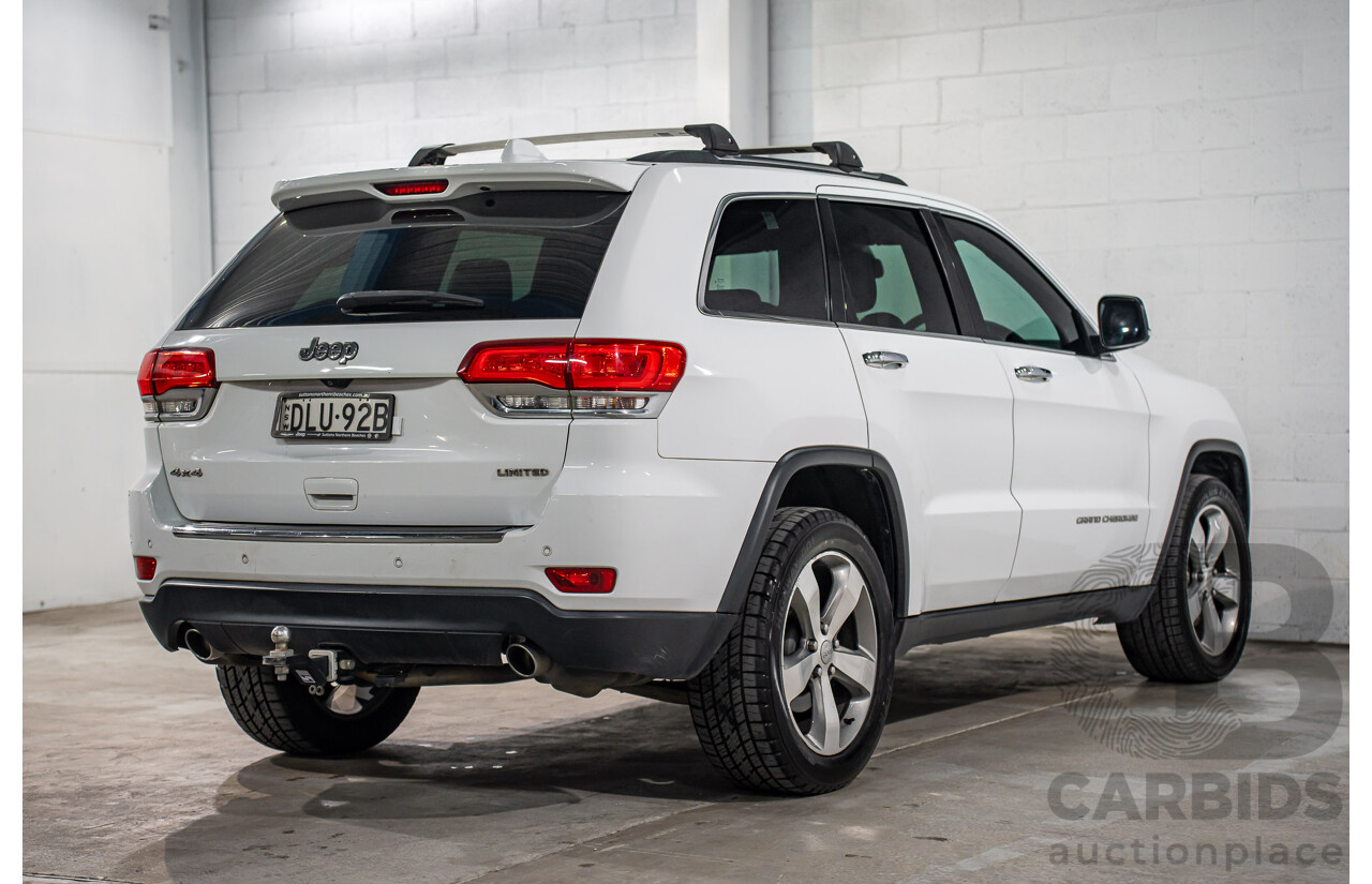 11/2016 Jeep Grand Cherokee Limited (4x4) WK MY15 4d Wagon Bright White V6 3.6L