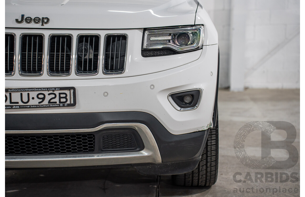 11/2016 Jeep Grand Cherokee Limited (4x4) WK MY15 4d Wagon Bright White V6 3.6L