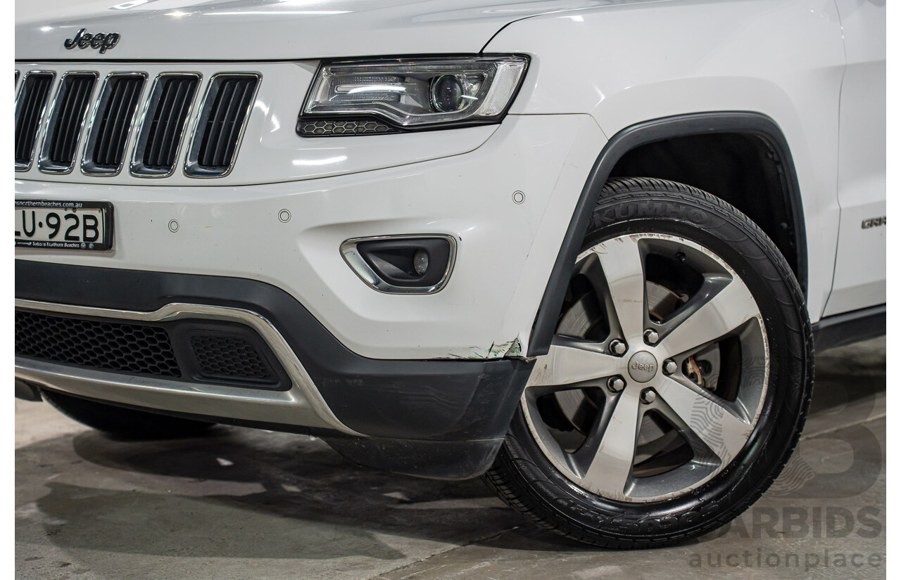 11/2016 Jeep Grand Cherokee Limited (4x4) WK MY15 4d Wagon Bright White V6 3.6L