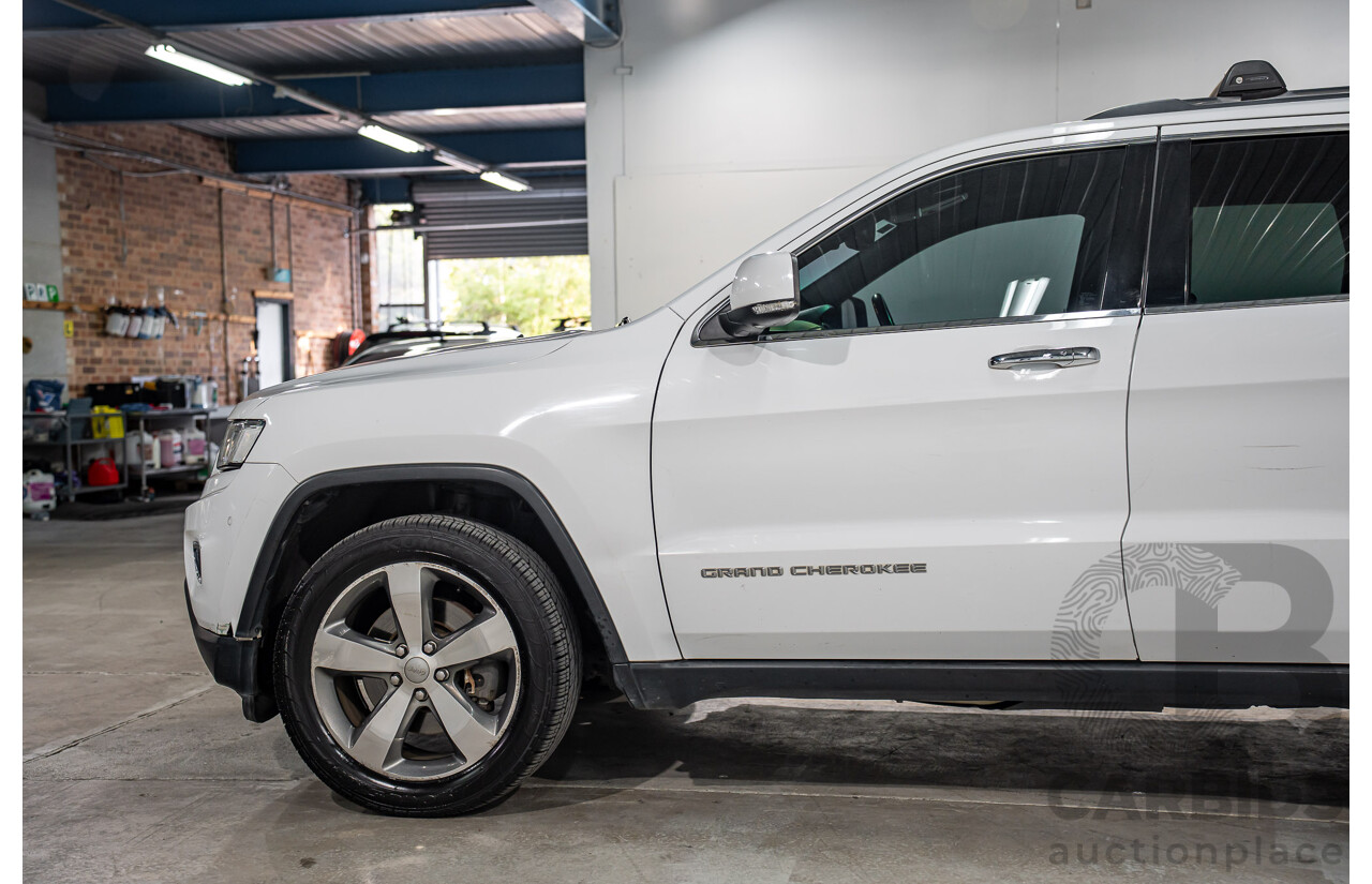 11/2016 Jeep Grand Cherokee Limited (4x4) WK MY15 4d Wagon Bright White V6 3.6L