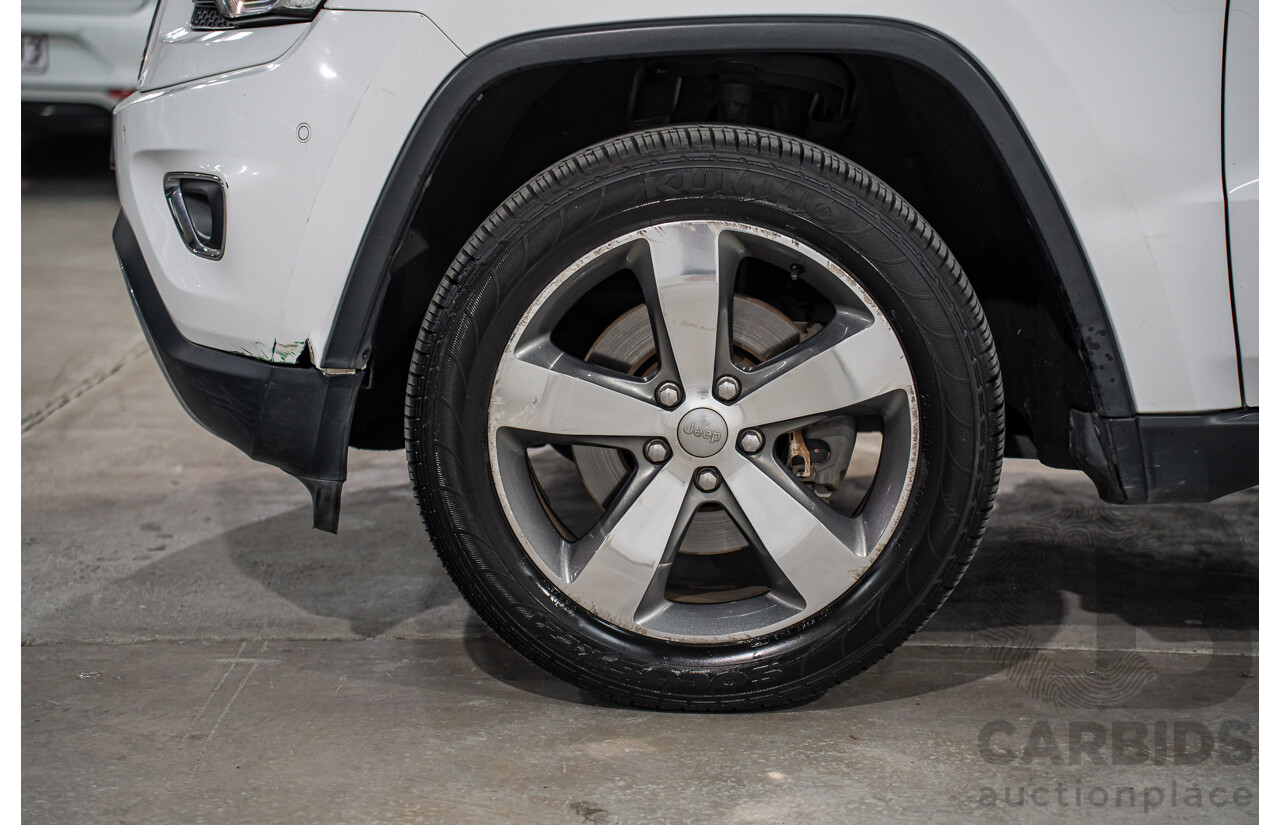 11/2016 Jeep Grand Cherokee Limited (4x4) WK MY15 4d Wagon Bright White V6 3.6L