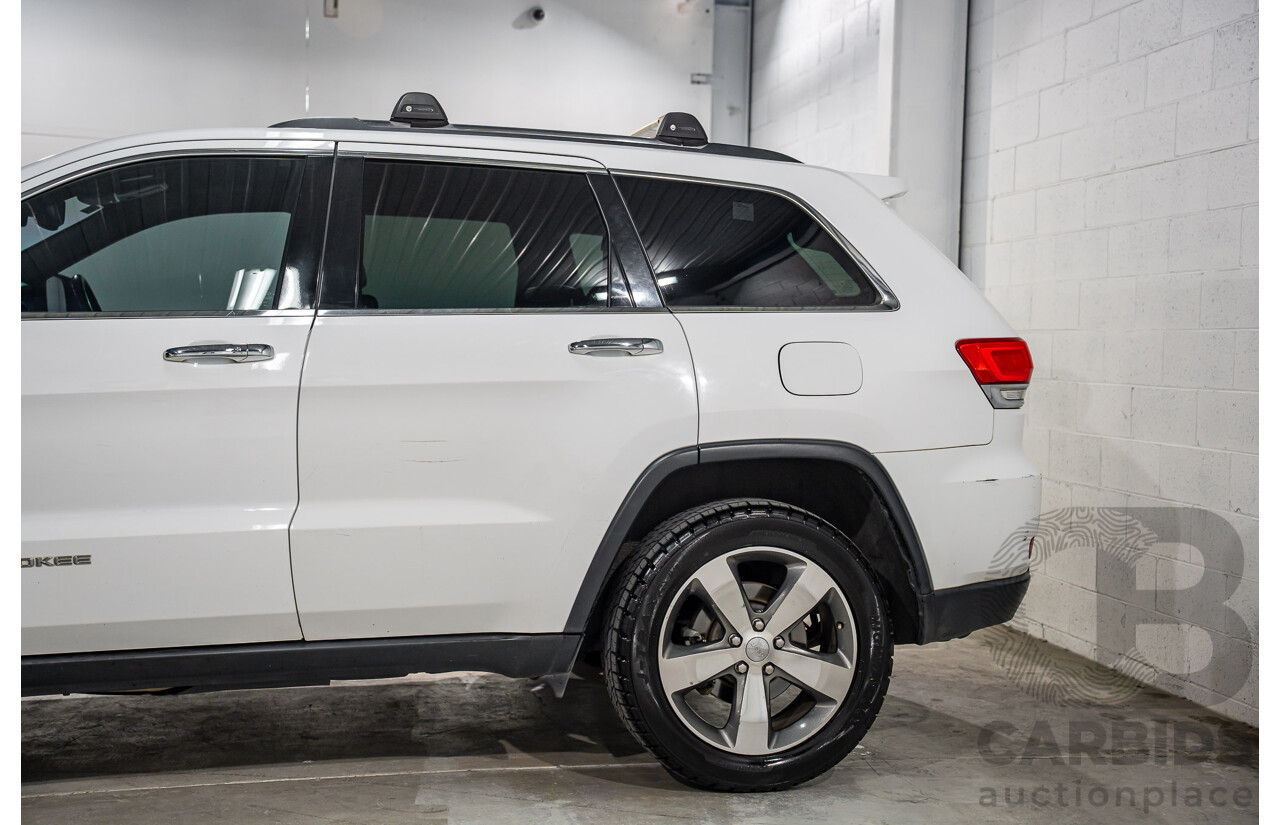 11/2016 Jeep Grand Cherokee Limited (4x4) WK MY15 4d Wagon Bright White V6 3.6L