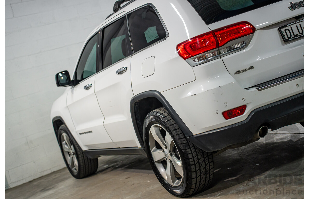 11/2016 Jeep Grand Cherokee Limited (4x4) WK MY15 4d Wagon Bright White V6 3.6L