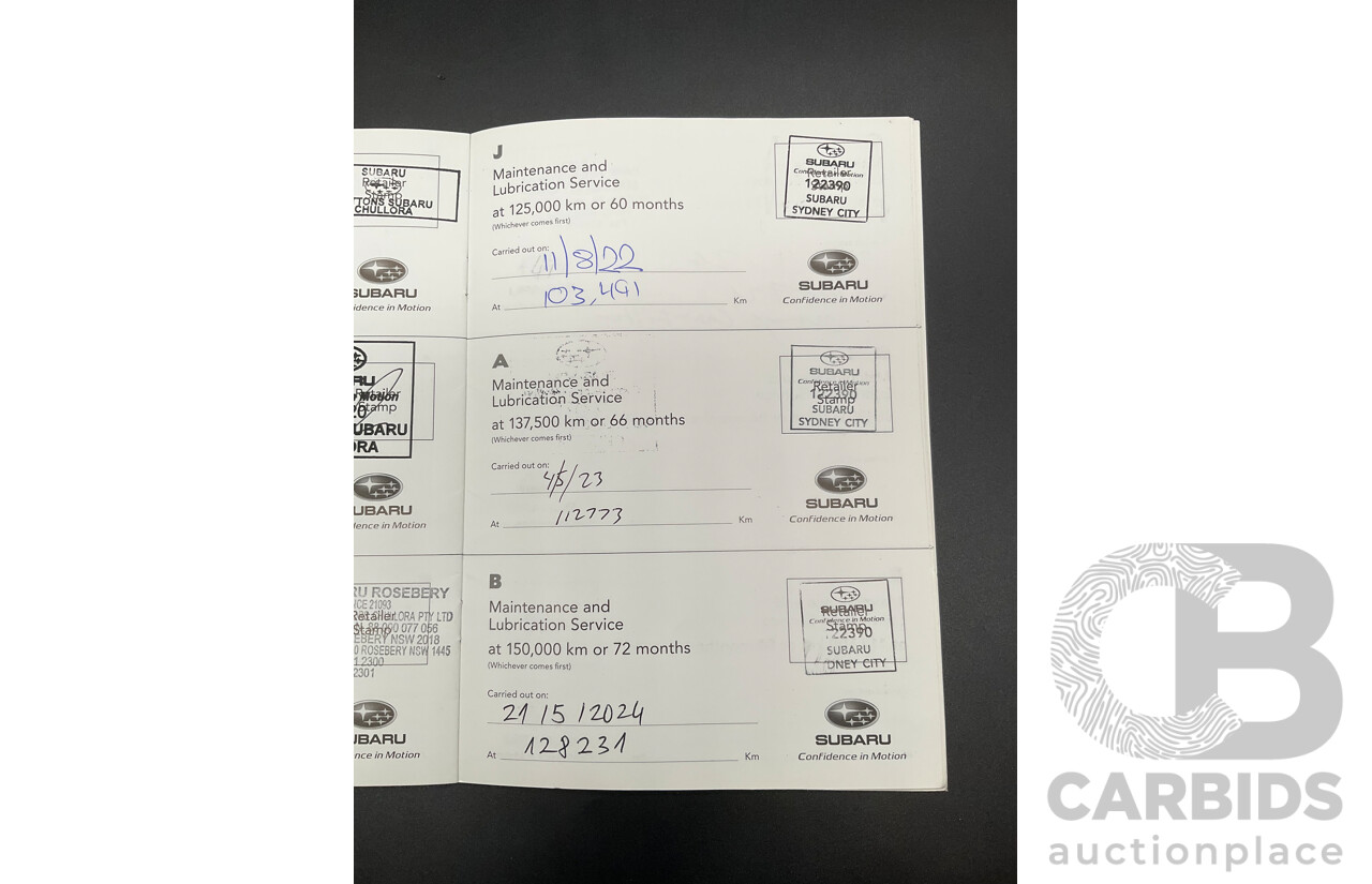 02/2017 Subaru Outback 2.5i Premium (AWD) MY17 4d Wagon Carbide Grey Metallic 2.5L