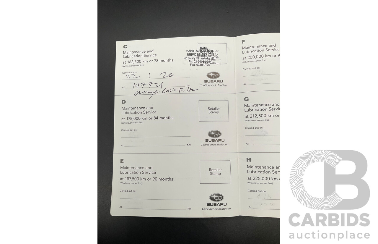 02/2017 Subaru Outback 2.5i Premium (AWD) MY17 4d Wagon Carbide Grey Metallic 2.5L