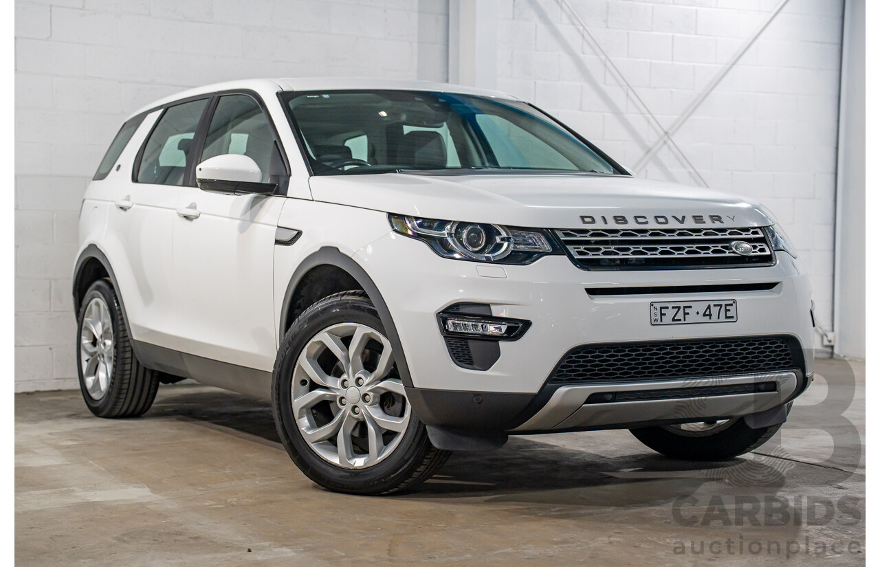 10/2017 Land Rover Discovery Sport TD4 HSE (110kW AWD) 5 Seat L550 MY18 4D Wagon Fuji White Turbo Diesel 2.0L