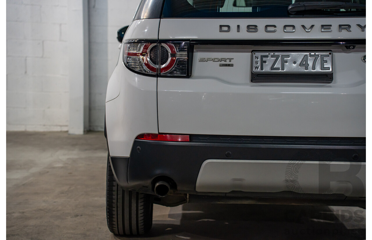 10/2017 Land Rover Discovery Sport TD4 HSE (110kW AWD) 5 Seat L550 MY18 4D Wagon Fuji White Turbo Diesel 2.0L
