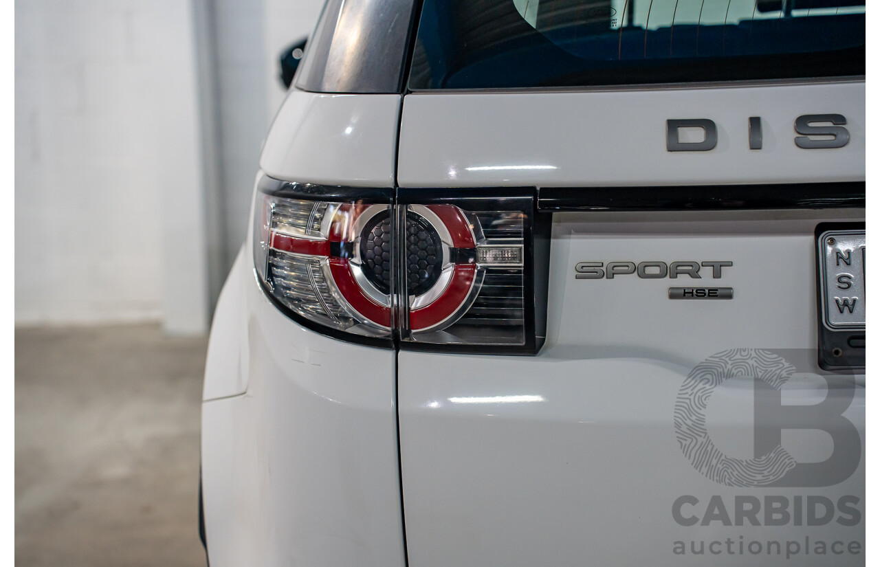 10/2017 Land Rover Discovery Sport TD4 HSE (110kW AWD) 5 Seat L550 MY18 4D Wagon Fuji White Turbo Diesel 2.0L