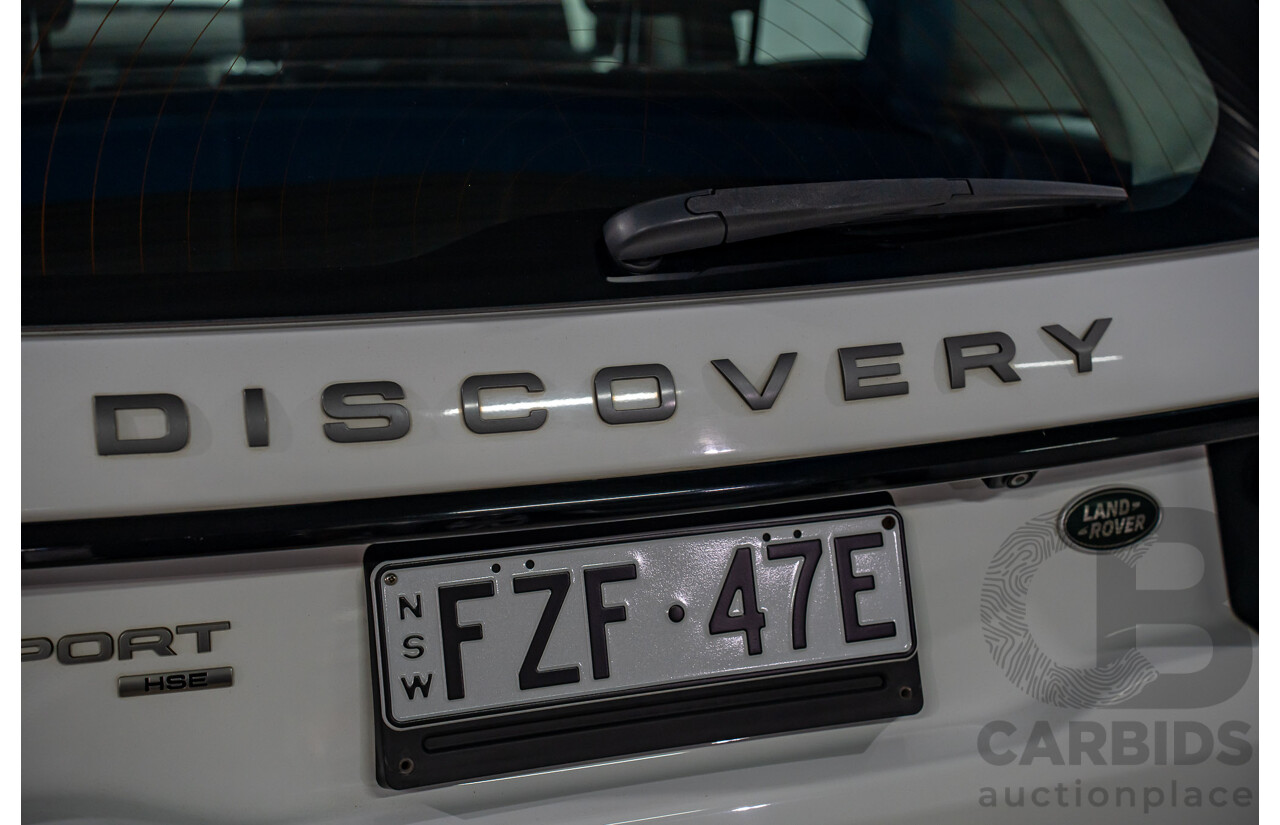 10/2017 Land Rover Discovery Sport TD4 HSE (110kW AWD) 5 Seat L550 MY18 4D Wagon Fuji White Turbo Diesel 2.0L