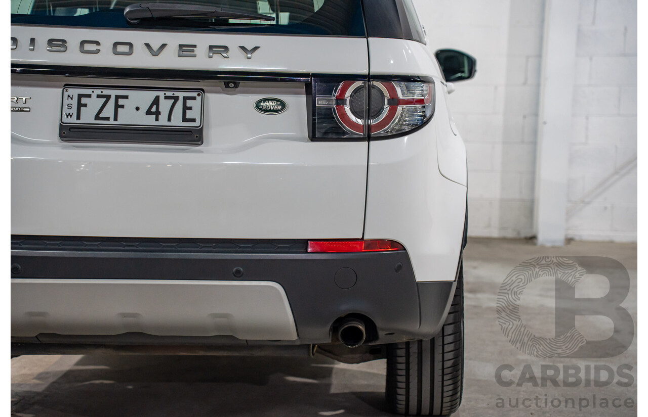 10/2017 Land Rover Discovery Sport TD4 HSE (110kW AWD) 5 Seat L550 MY18 4D Wagon Fuji White Turbo Diesel 2.0L